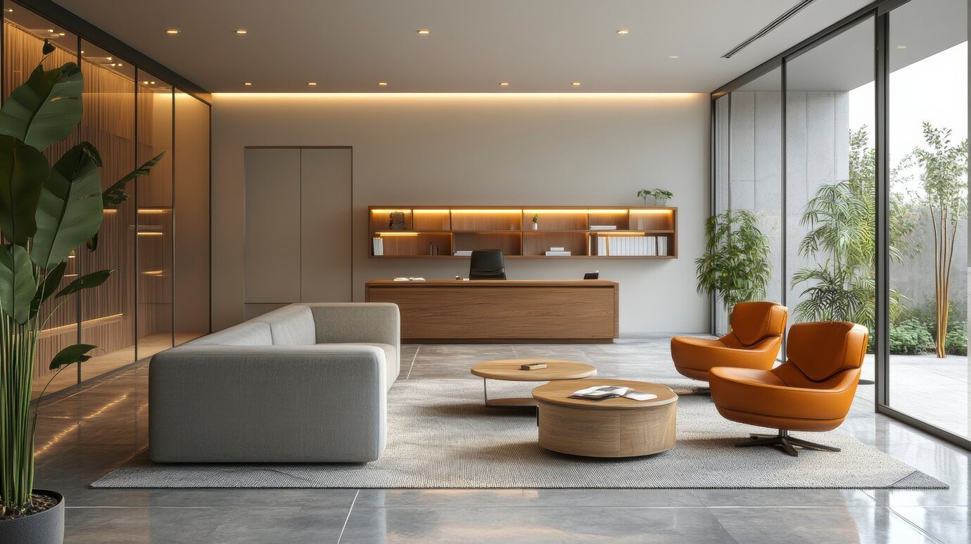 Luxury retail store interior highlighting innovative commercial interior design in Dubai with branded elements and custom finishes.